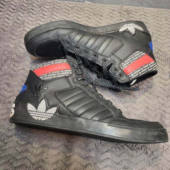 Adidas Shoes Mens Size 11.5 Black Originals Mid Top Sneakers Padded FV5464 main image 4
